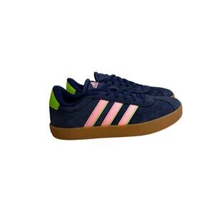 Adidas Shoes Court Bold Navy Pink Gum Sole Sneakers Size Youth 5